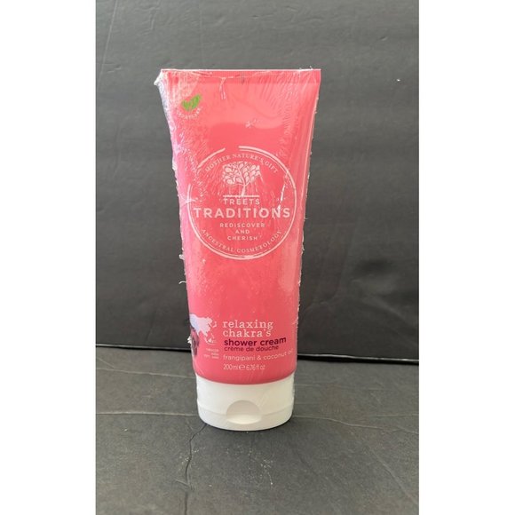 Treets Traditions Relaxing Chakra’s Body Shower Cream Frangipani - Picture 1 of 2